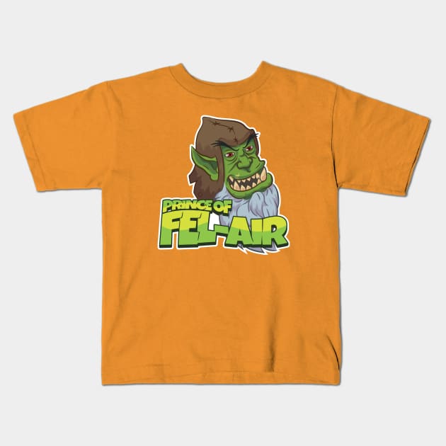 Prince of FEL-Air Kids T-Shirt by potatofoot